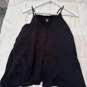 T Tahari Black Sleeveless Blouse